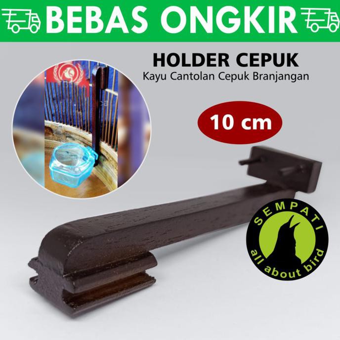 Ready Stock] Holder 10Cm Tempel Pakan Burung Branjangan Cantolan Cepuk Sangkar Hpb1