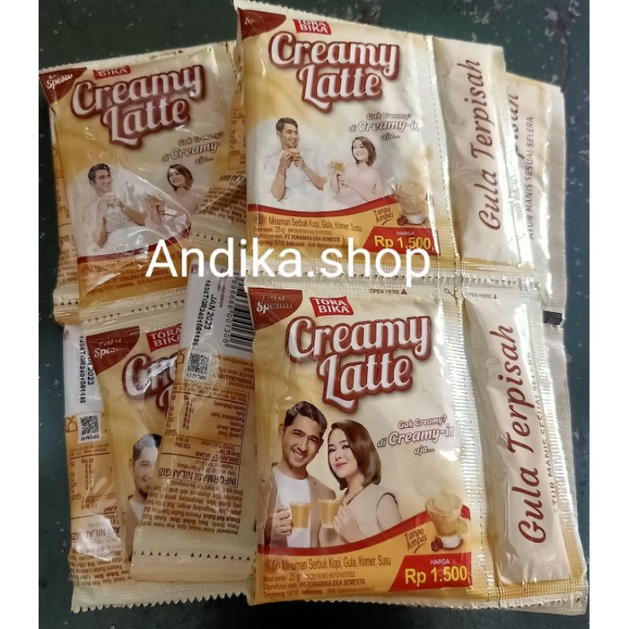 

Tora bika creamy latte kemasan renteng 10sachet