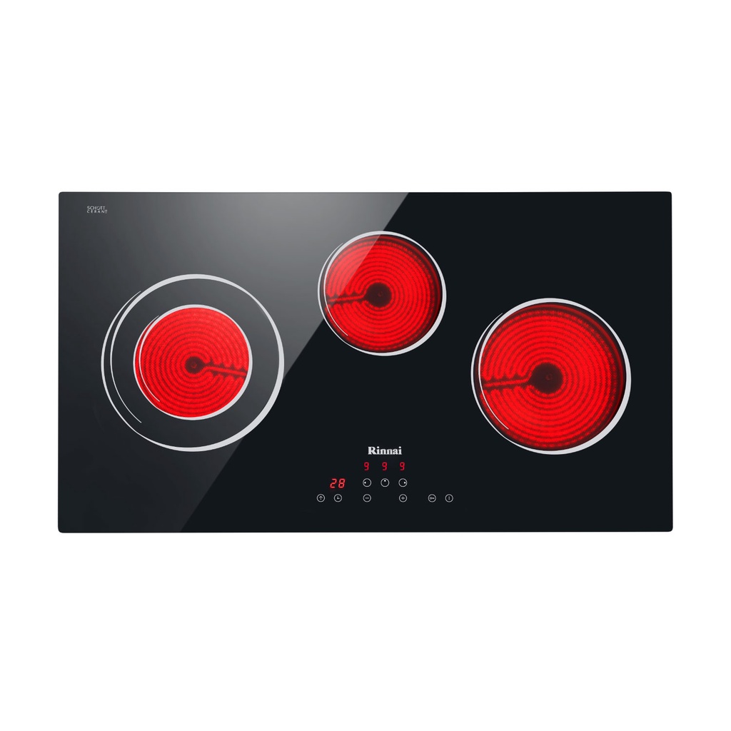 RINNAI Kompor Listrik Vitro Ceramic Tanam 3 Tungku - RB-7013E-CB