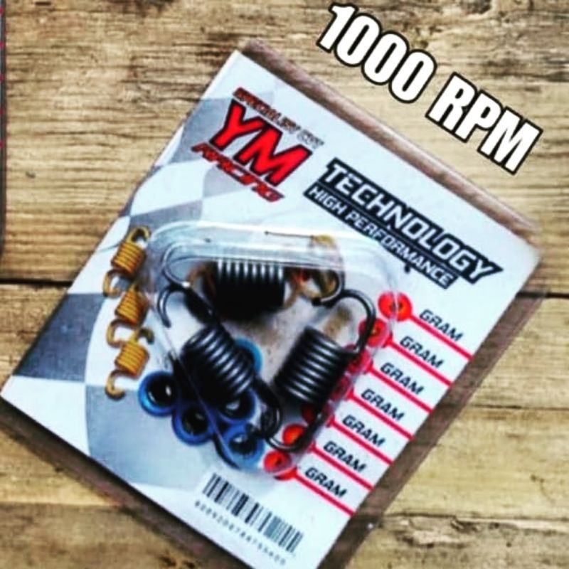 PER KAMPAS GANDA 1000 RPM 1 SET ISI 3 PCS/BUTIR UNTUK SEGALA MOTOR MATIC / PER CENTRI 1000 RPM [ PER