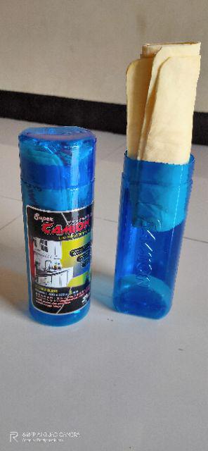 Lap Kanebo Ecer Camion Biru 430x320x3mm Serbet Keset (kode I) Chamois Lap Serat Sintesis Box Biru