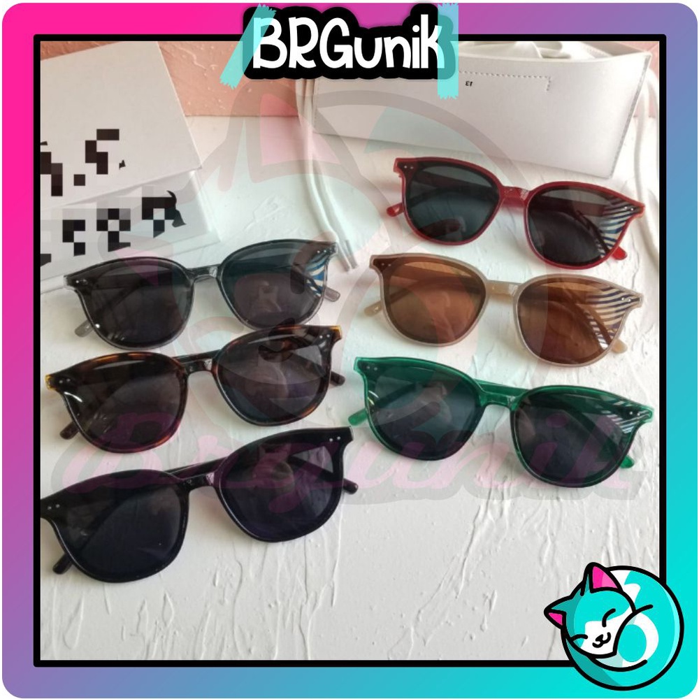 BRGUNIK Kacamata Fashion Mata Kucing Unisex Korean Sunglasses Cute Aksesoris Import Cod R327