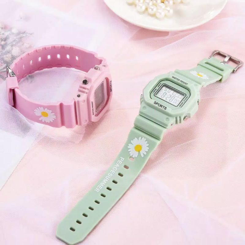 [COD] Jam Tangan Digital Pria Wanita Unisex Jam Tangan Sport Rubber Jam Tangan Digital Waterproof Water Resistence Jam Tangan Korea