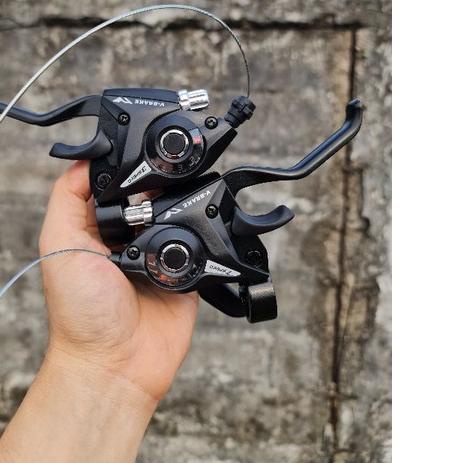 ✭ PENGATUR KECEPATAN GIGI SEPEDA SHIFTER HANDLE 7-3SPEED 8-3SPEED HANDLE BRAKE OPERAN SEPEDA ✮