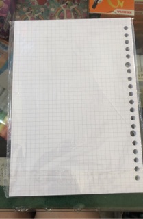 Loose Leaf A5 grid / kotak kecil 50 lembar / sheets kertas ...