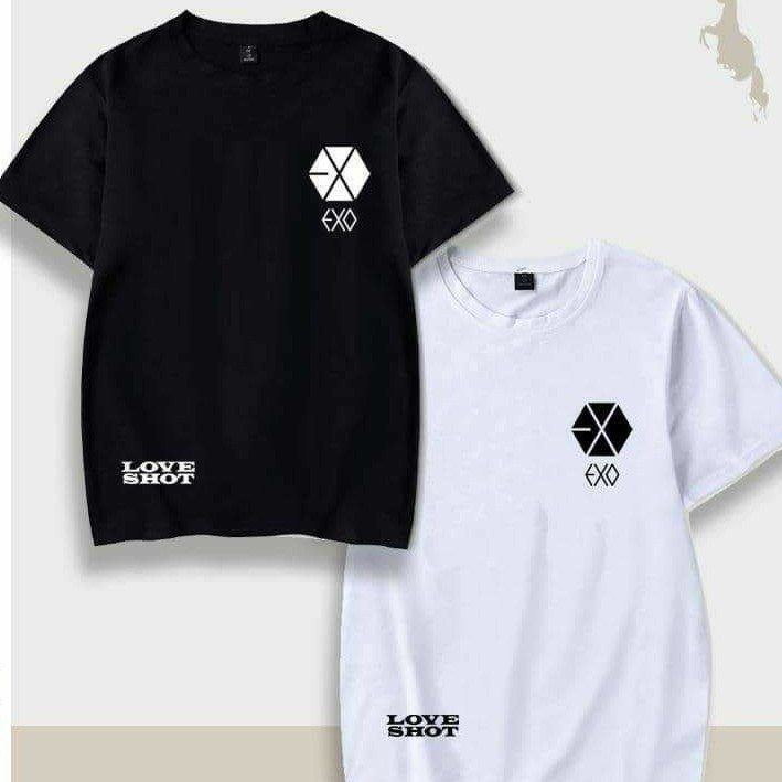 Baju Kaos EXO logo Love Shot bawah