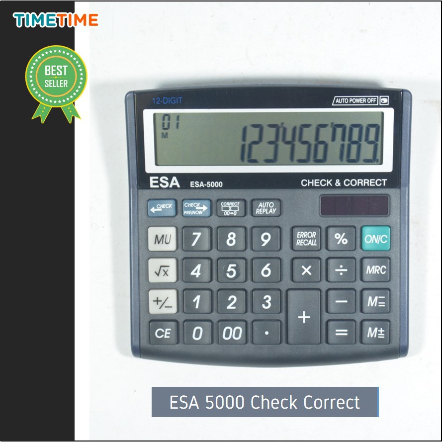 Kalkulator Check Correct 12 Digits Layar Lebar Kalkulator Dagang Kalkulator Keuangan