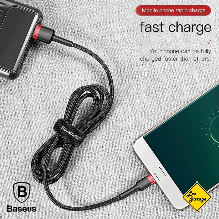 Kabel Data Micro USB Baseus Kevlar Cable Fast Charging Original