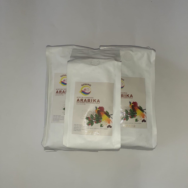 

Kopi biji sangrai senang papua arabika wamema 250gr 500gr/kopi biji arabika/kopi senang papua