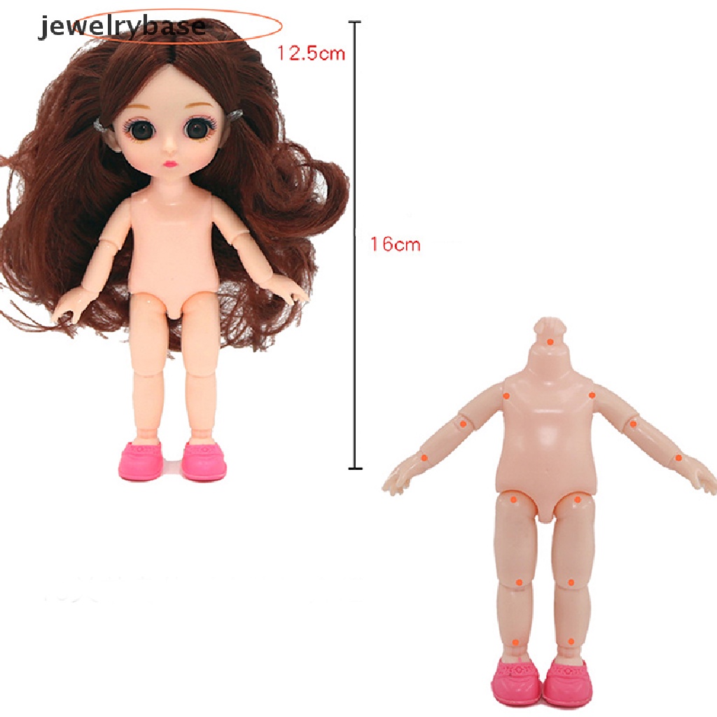 [jewelrybase] Bjd 16CM Boneka Casual Fashion Princess Baju Setelan Aksesoris Butik