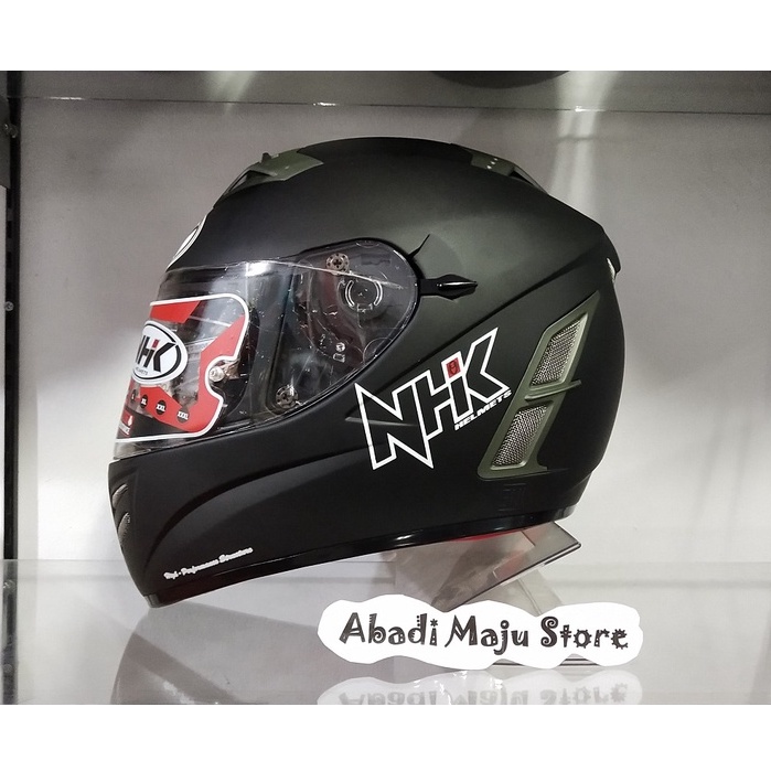 Jual Helm Nhk Terminator Visor Solid Black Doff Original Shopee