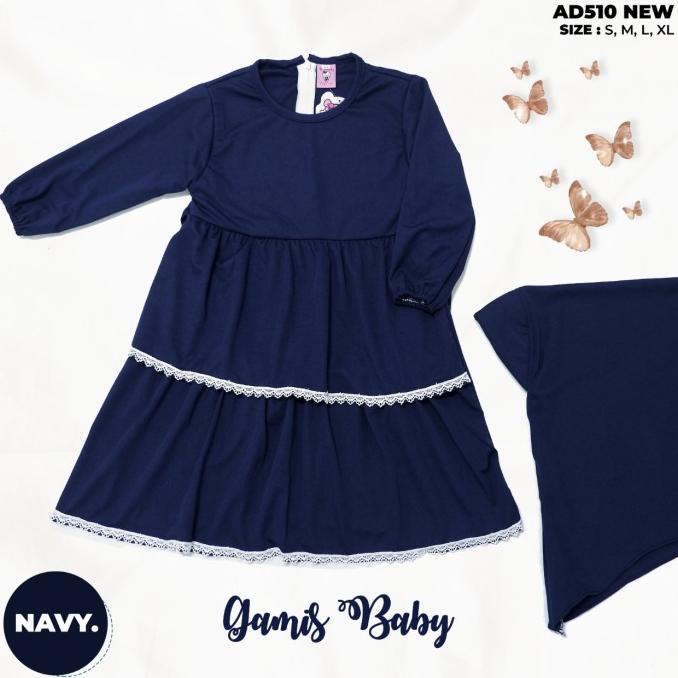 Baju Muslim Bayi Perempuan / Gamis Balita Perempuan untuk 3 - 18 Bulan