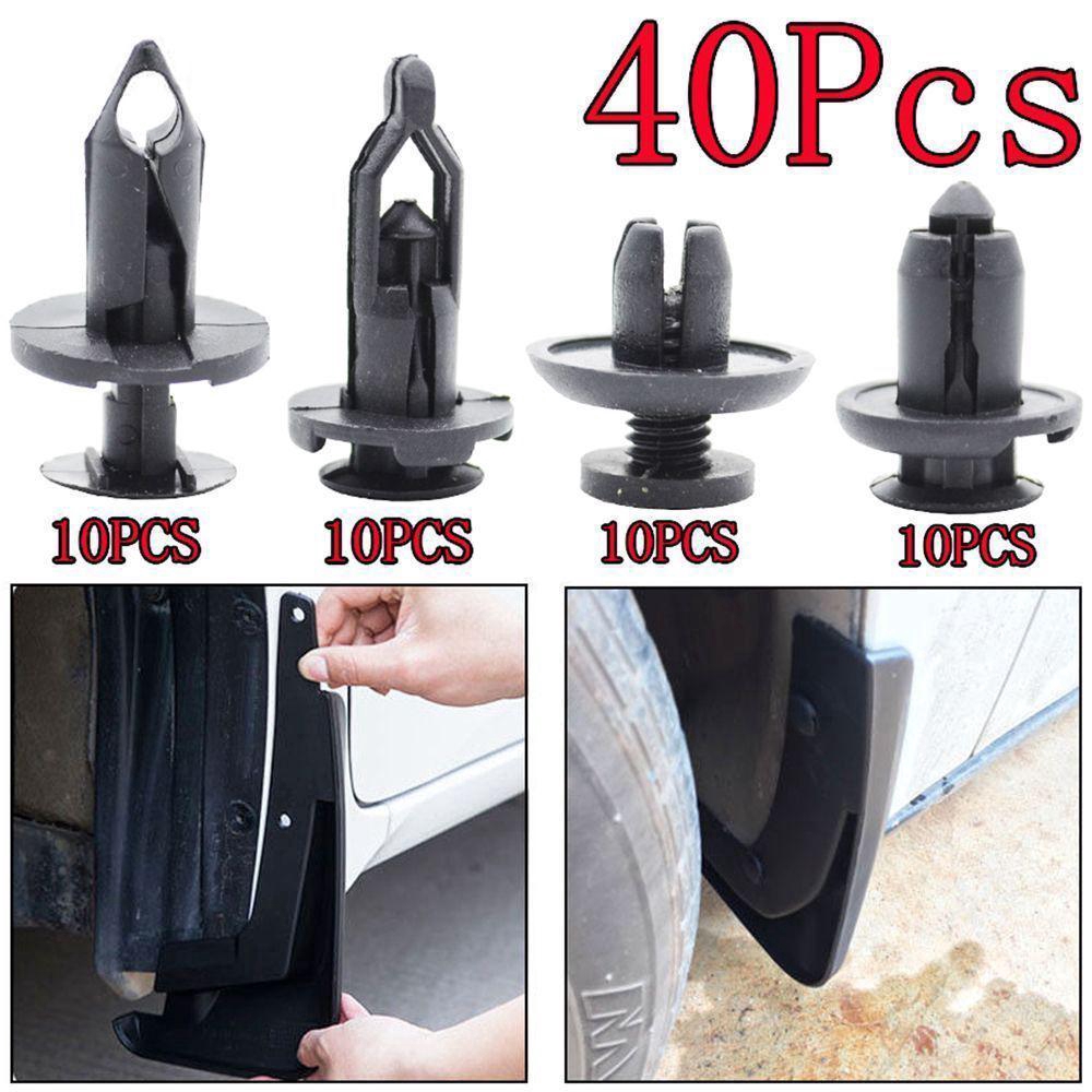 40Pcs Car Push Retainer Pin Body Bumper Rivet Trim Moulding Clip Accessories