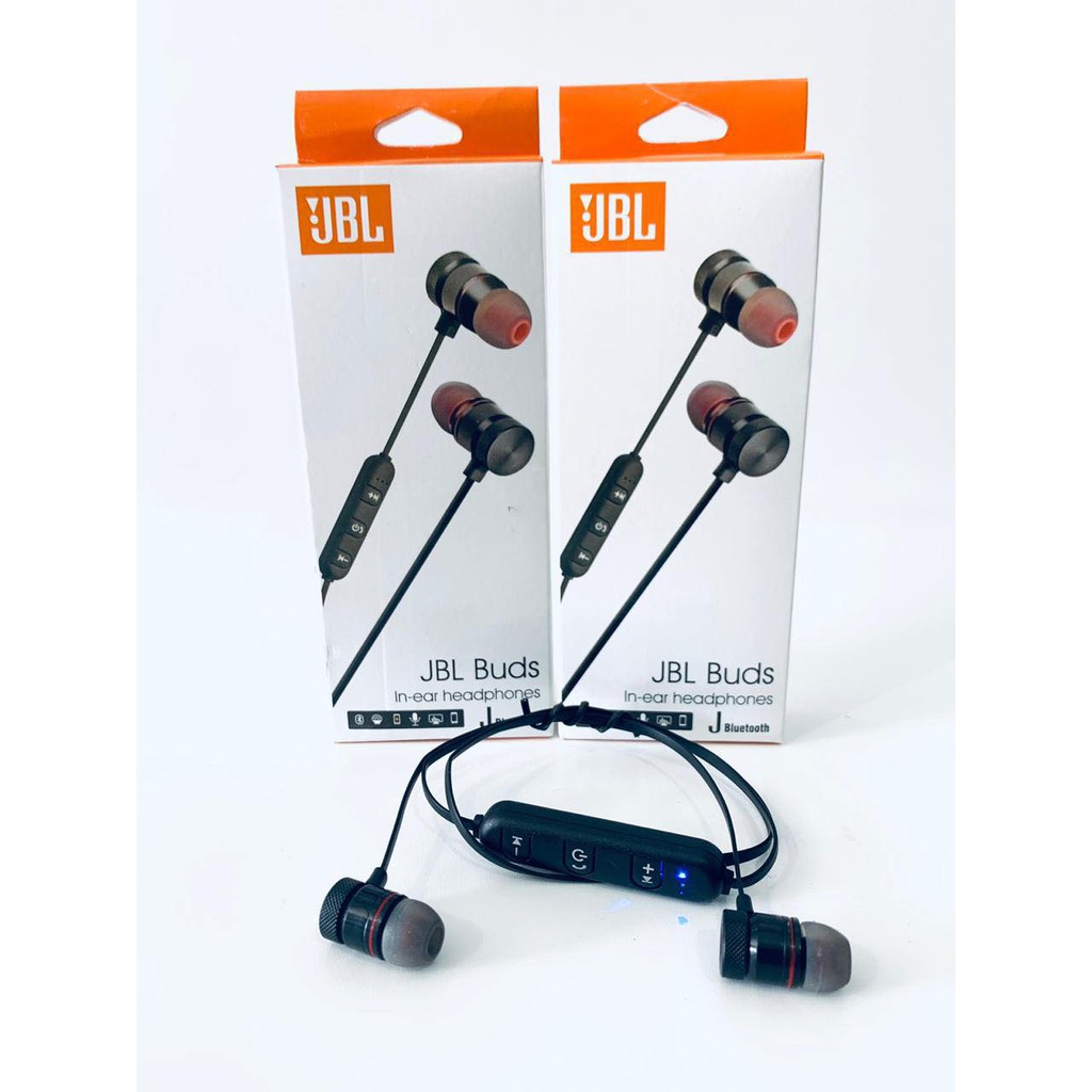 Headset bluetooth Sport handsfree earphone metal solid magnet JBL T-07