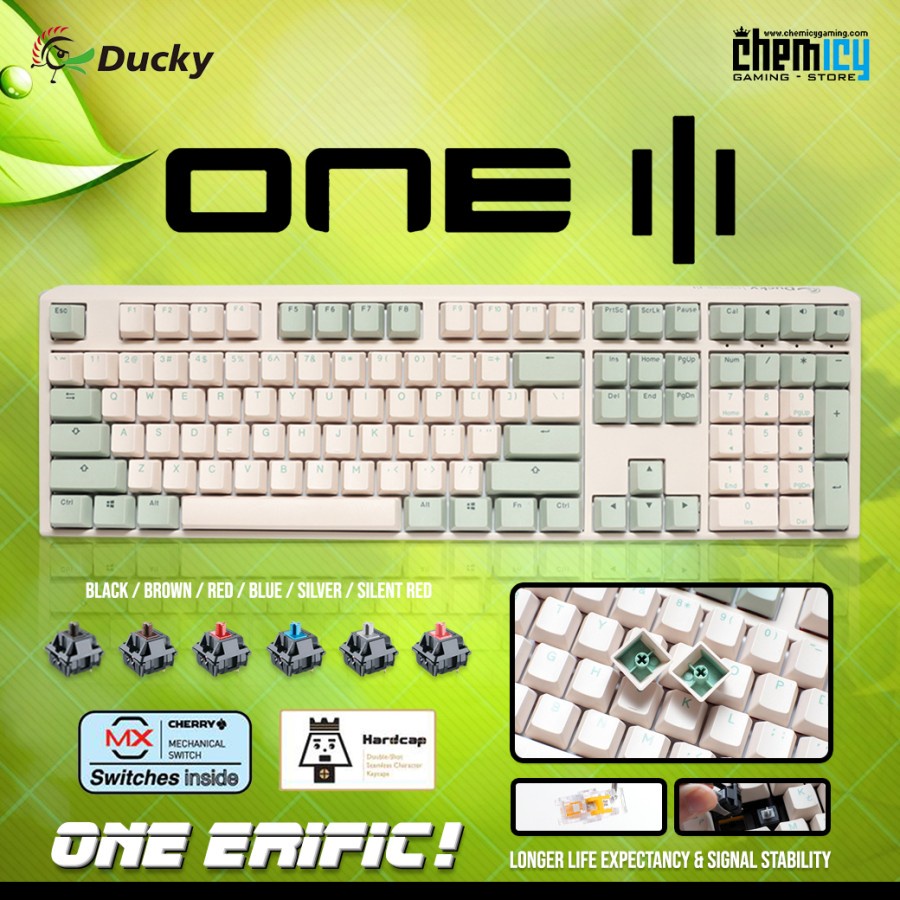 Ducky One 3 Matcha Hotswapp Mechanical Gaming Keyboard