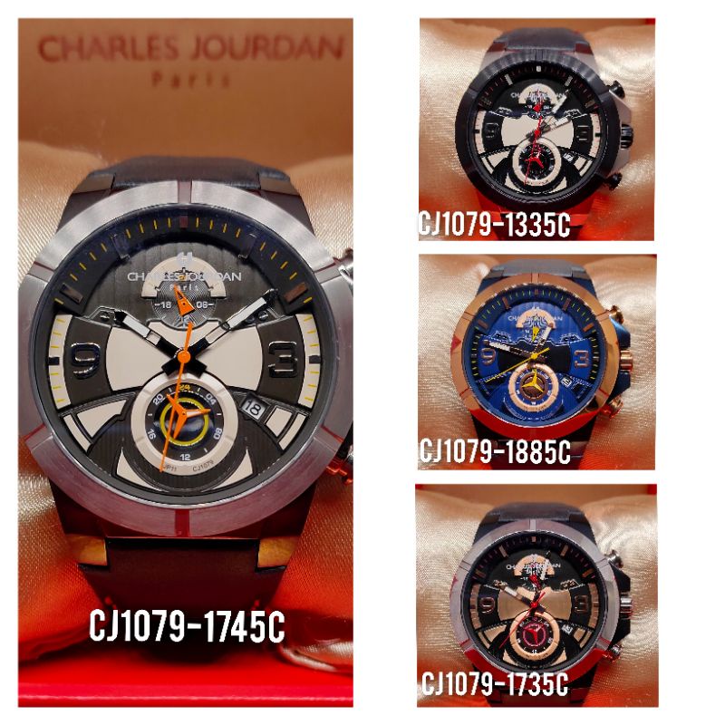 Jam Tangan Pria CHARLES JOURDAN PARIS Original