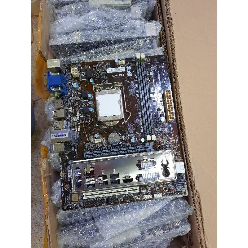 Mainboard lga 1150 h81 ddr3 support prosesor gen 4