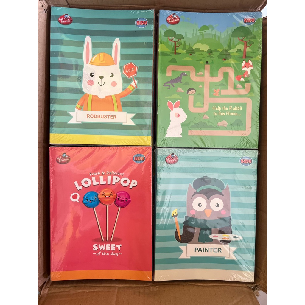 

[Fazagiftstore] Buku tulis SIDU 38 lembar (1 Pack isi 10 buku)