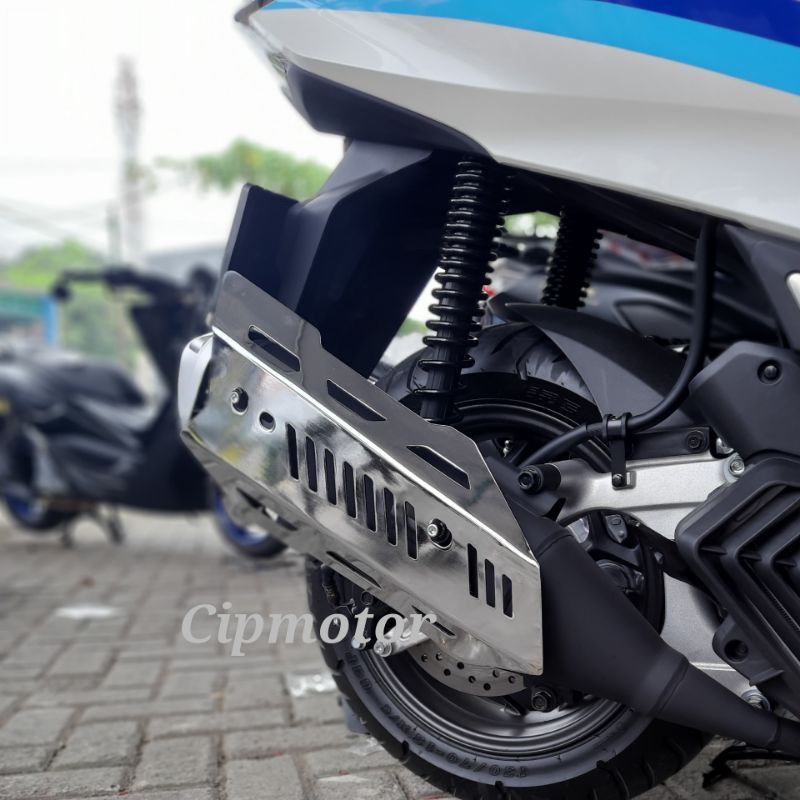 Cover Tutup Knalpot New PCX 160 chrome