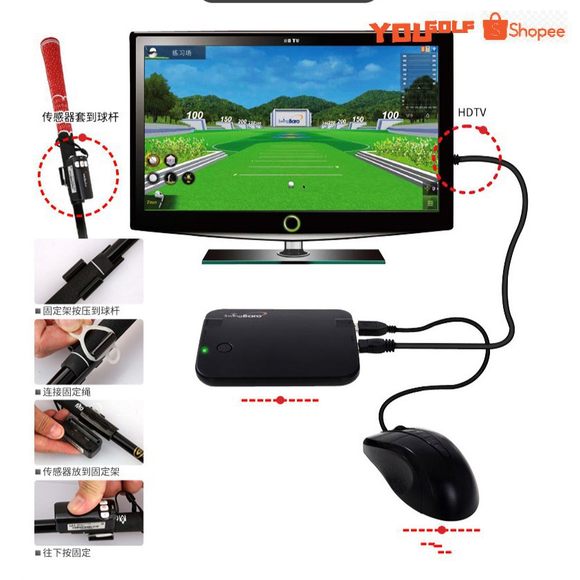 PGMGolf Korea Selatan Asli Indoor Golf Simulator Portable Pengadilan keluarga Simulator