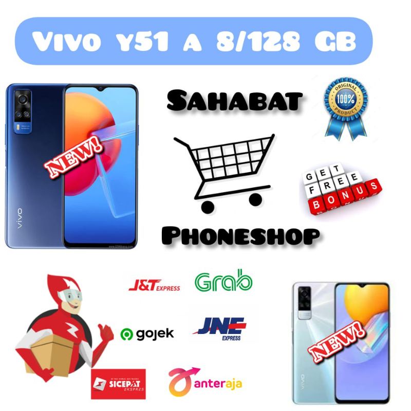 VIVO Y51A 8/128 GB GARANSI RESMI