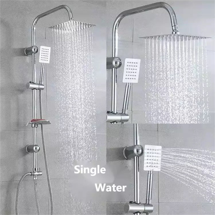 tiang shower column set STAINLESS minimalis kotak TL24- shower tiang kolum kolom mandi hitam black stenlis rainfall shower set