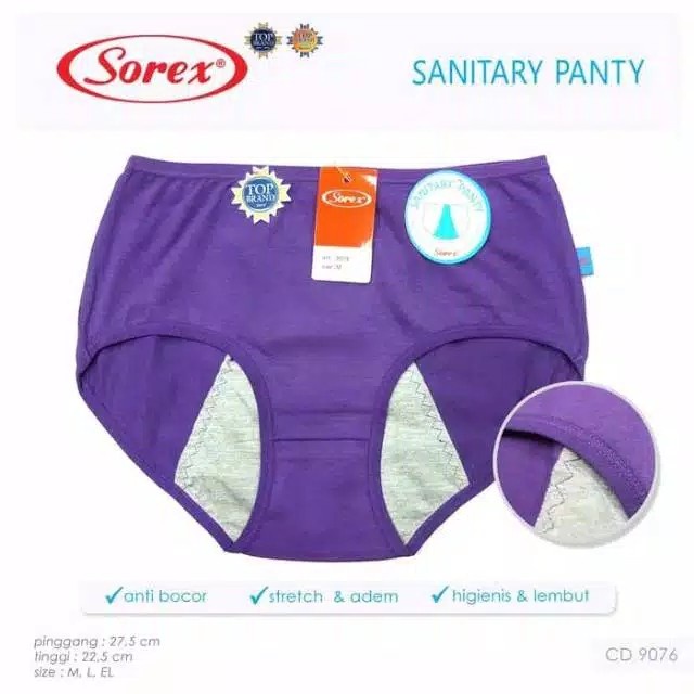 CD sorex menstruasi 9076 ( Sanitary panty / cd haid underwear )