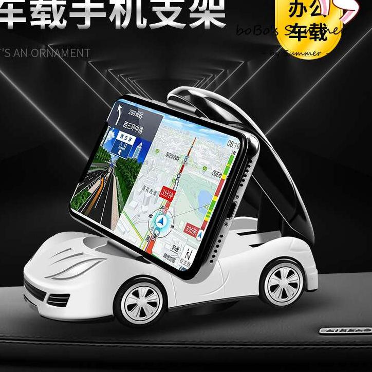 ♟ Holder HP Mobil Model Mobil Sport Tipe Universal 360 Derajat Dudukan HP Dashboard ➱