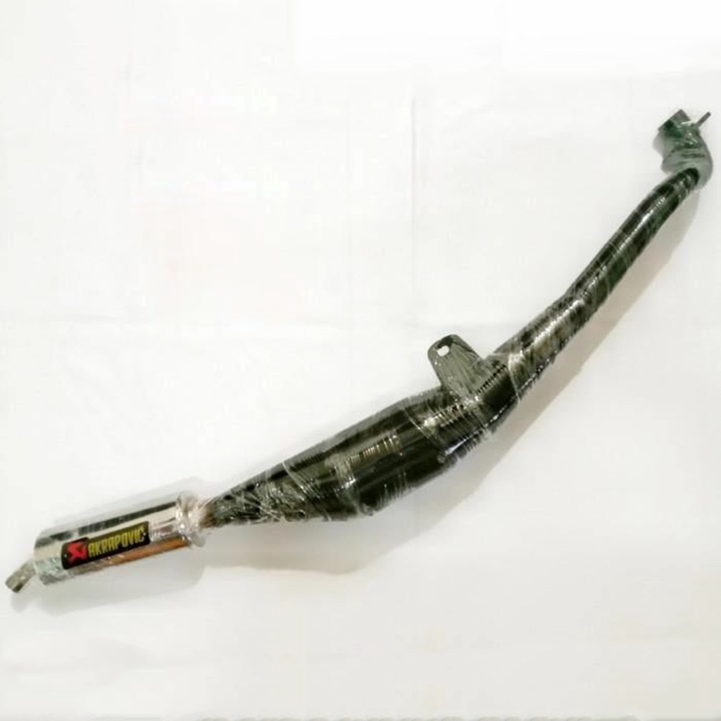 KNALPOT YAMAHA FIZ R/FORCE ONE BLACK SILENCER CHROM AKRAPOVIC