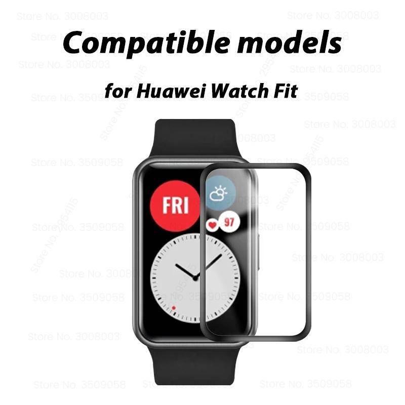 Pelindung Layar Tempered Glass 9d Curved Untuk Smartwatch HUAWEI band 6 5 4 3 Pro Honor 6