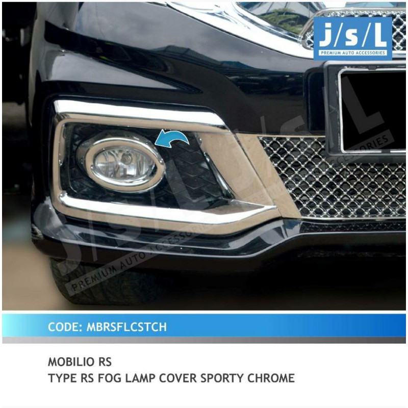 cover foglamp Mobilio RS sporty chrome jsl