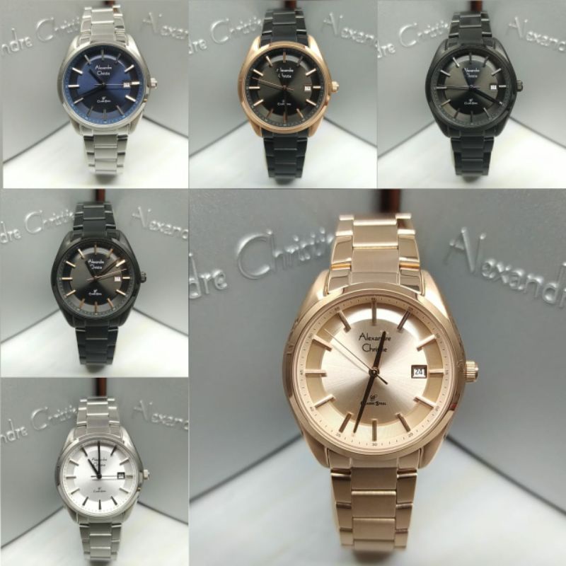 Jam Tangan Wanita Alexandre Christie 8648 AC8648 AC 8648 Tali Besi / Stainless steel