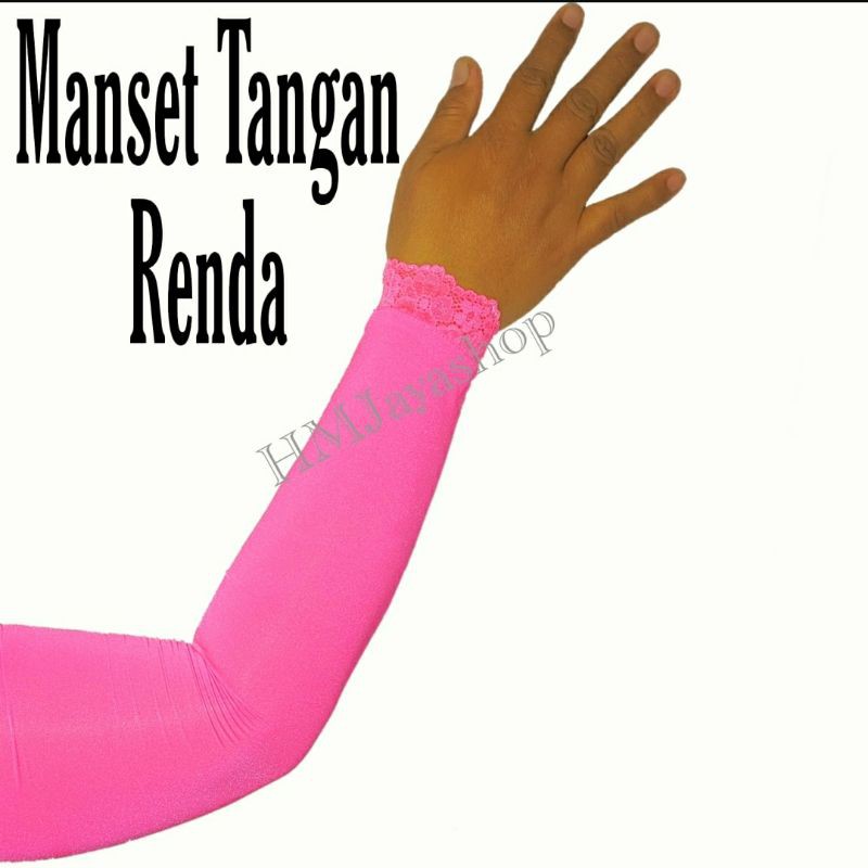 Manset Tangan Renda Premium Mangset Lengan Panjang Renda