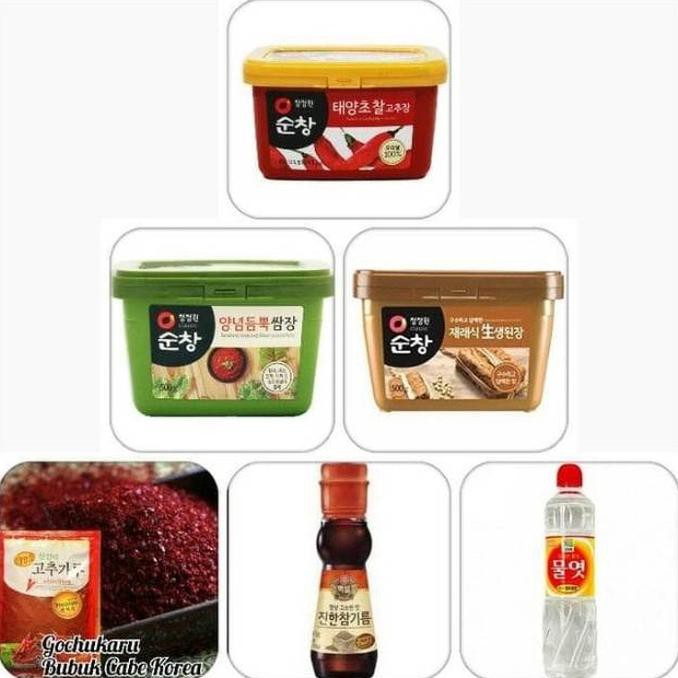 

ASLI! Paket Bumbu Masak Korea Kumplit Gochujang/Ssamjang/Doenjang.