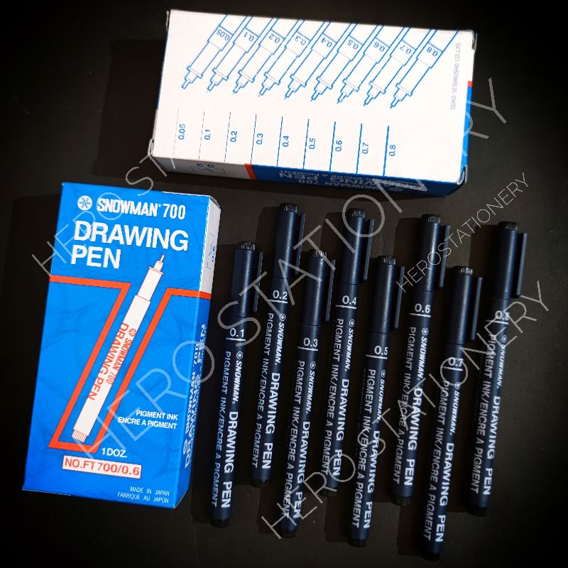 

Drawing pen snowman FT-700 0.1 0.2 0.3 0.4 0.5 0.6 0.7 0.8
