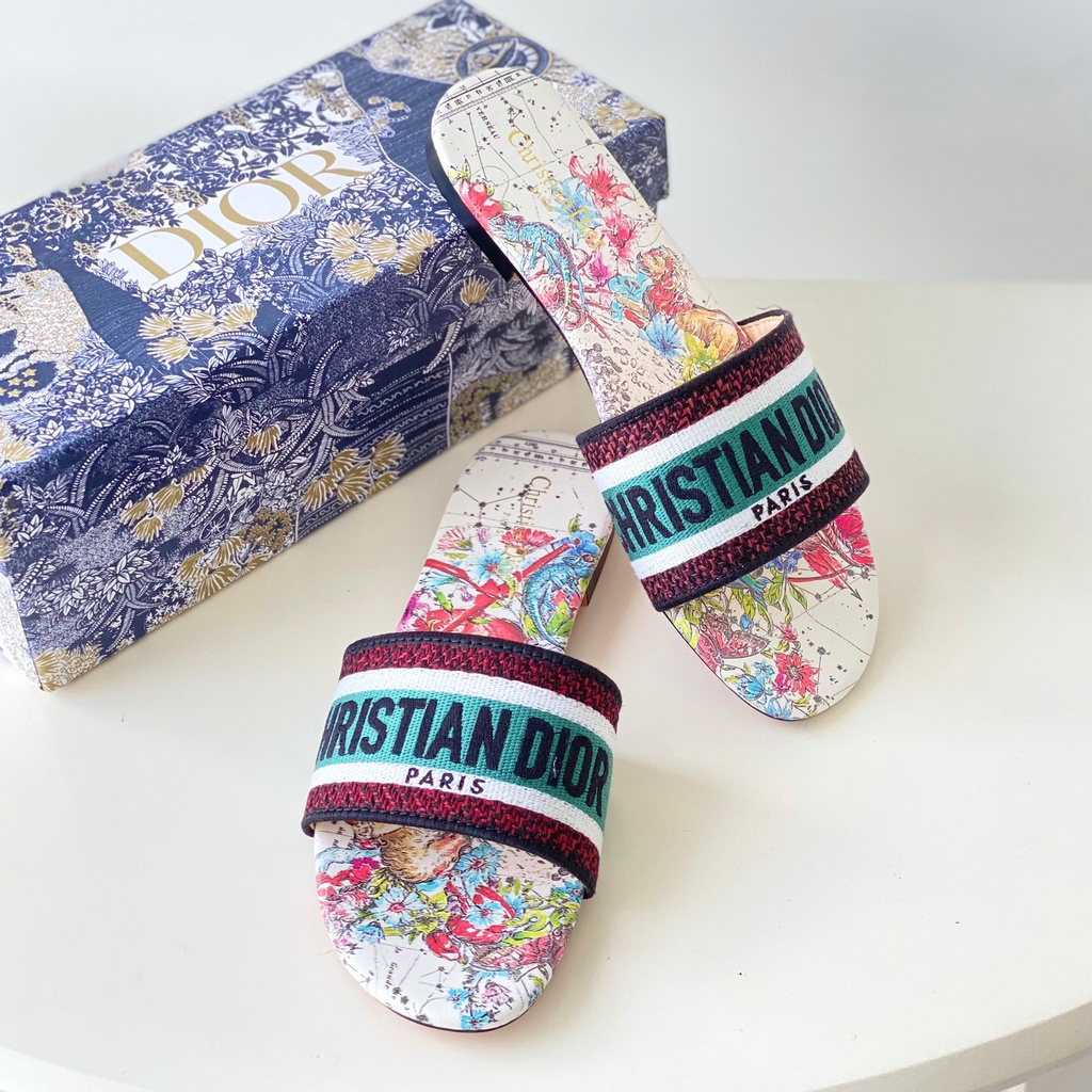 Sandal wanita sandal flat dior dr 020