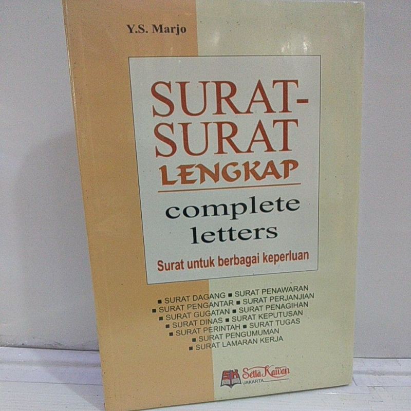 

Surat Surat Lengkap Surat untuk berbagai keperluan