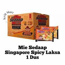 NOODLES/MIE INSTANT SEDAP KUAH SELECTION SINGAPORE SPICY LAKSA KEMASAN DUS ISI 40 PCS