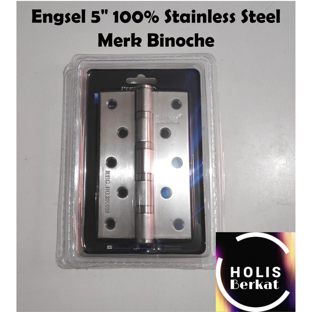 Engsel Pintu Stainless Steel 5 Inch Tebal &amp; Anti Karat