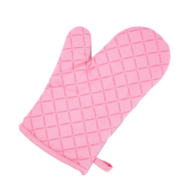 Forbake Pink cotton oven mitt glove / sarung tangan masak tahan panas