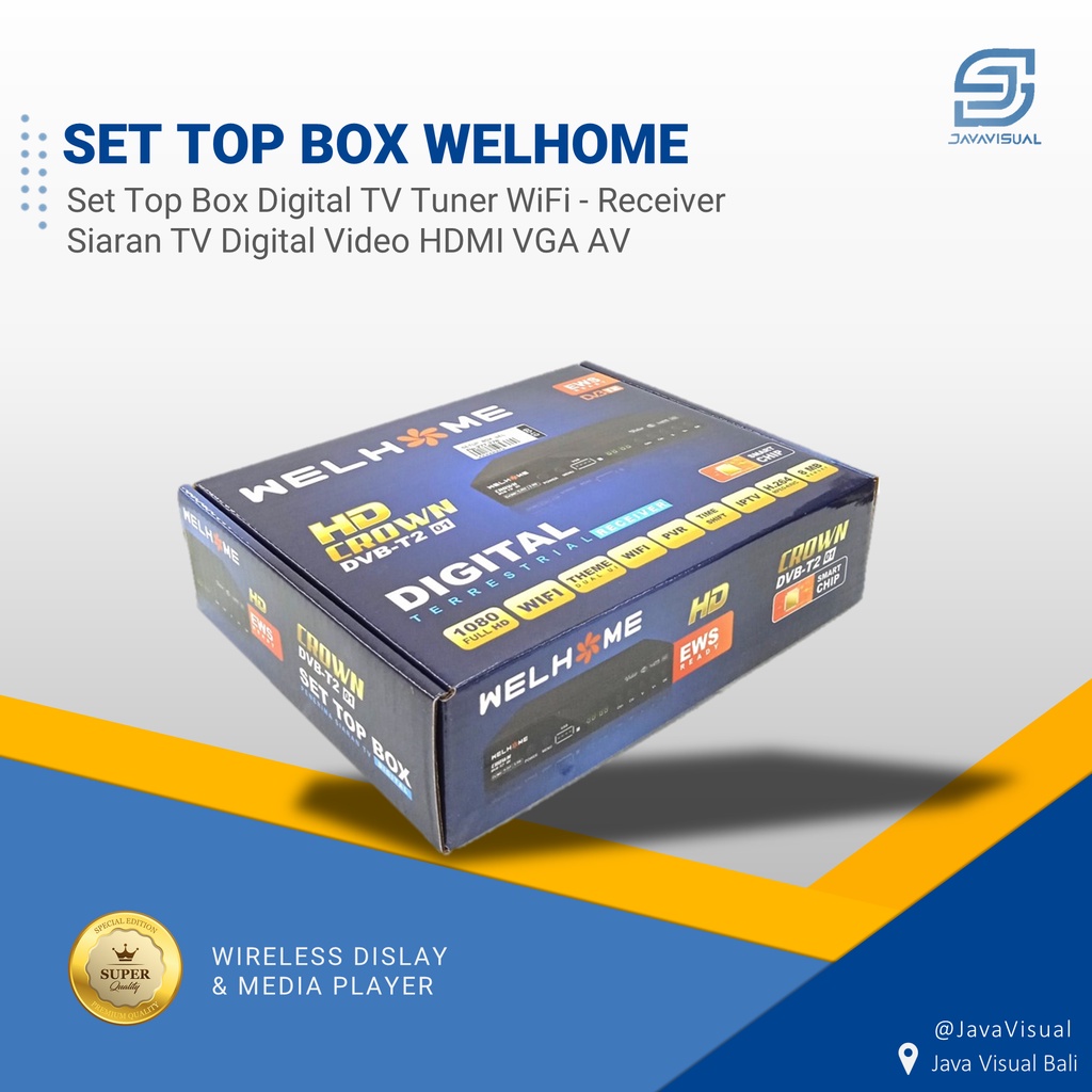 Set Top Box Digital TV Tuner WiFi - Receiver Siaran TV Digital Video