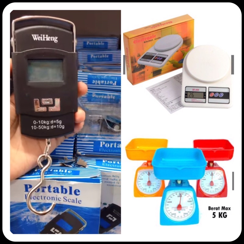 Timbangan dapur - Timbangan Digital / Timbangan Analog / Timbangan Gantung