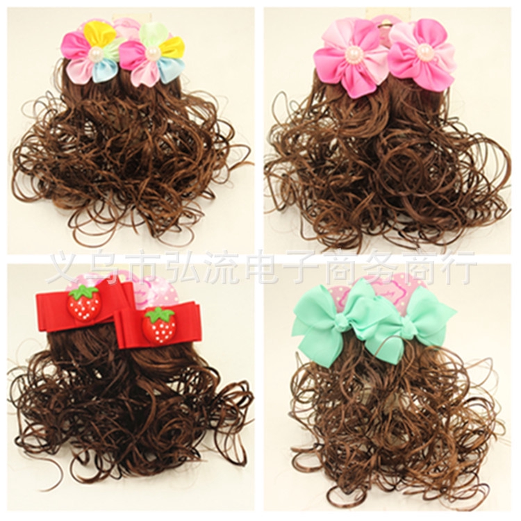 2pcs Jepit  Rambut  Model Pita Bunga  Gaya Korea  untuk Anak 