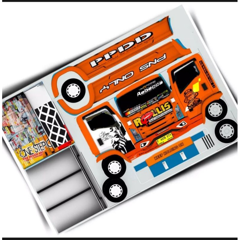 

stiker miniatur truk oleng /ROLIS 48 CM