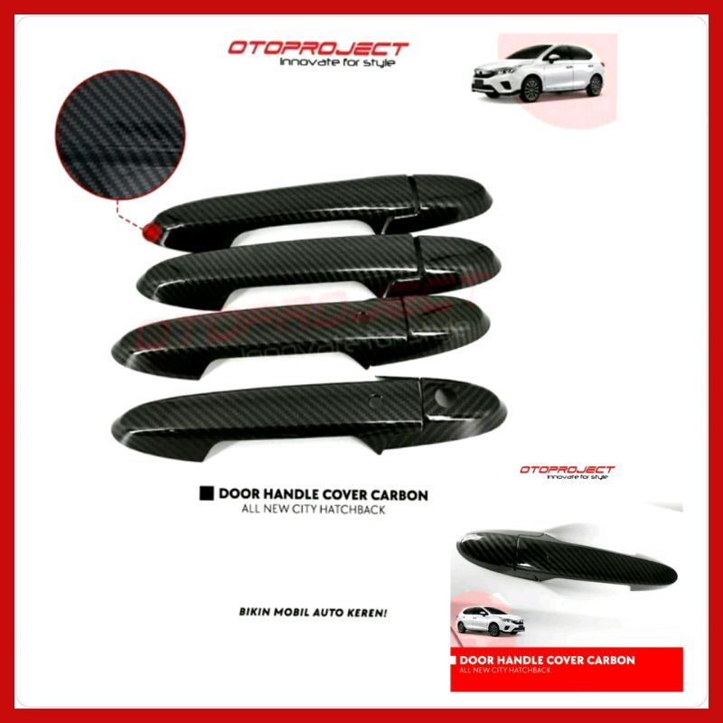 Handle Cover Pintu City Hatcback 2021 Up Warna Carbon Merk Otoproject