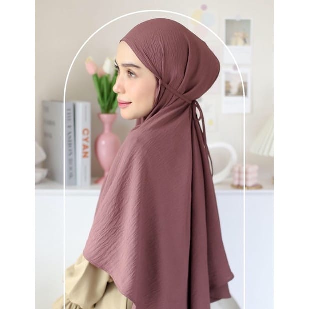 Bergo Crinckle Maryam / Maryam Crincle Instan Premium