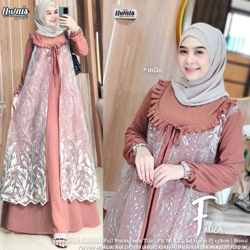 Uwais Felica Maxy Mix Tile full furing original by uwais