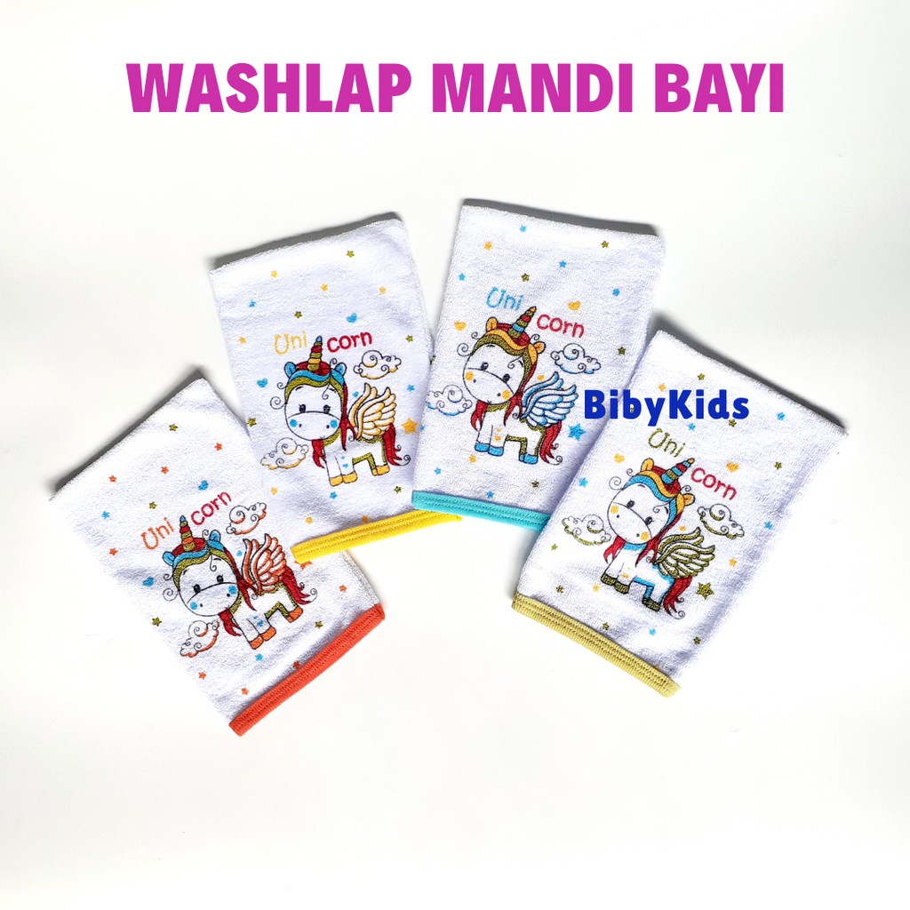 Waslap Bayi Washlap Karakter Lap Mandi Handuk Perlengkapan Mandi Baby Newborn Peralatan Bayi Lahir