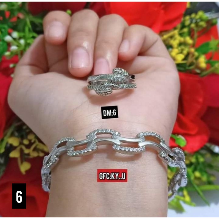 Gelang  Bangkok Permata Mewah Free cincin (COD)