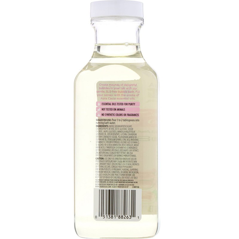 Aura Cacia Aromatherapy Bubble Bath Comforting Geranium 384 ml